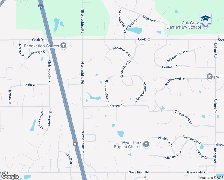 map of restaurants, bars, coffee shops, grocery stores, and more near 3401 West Devonshire Drive in Saint Joseph