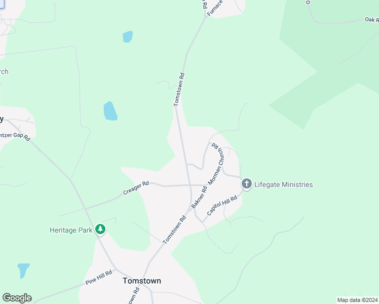 map of restaurants, bars, coffee shops, grocery stores, and more near 8908 Tomstown Road in Waynesboro