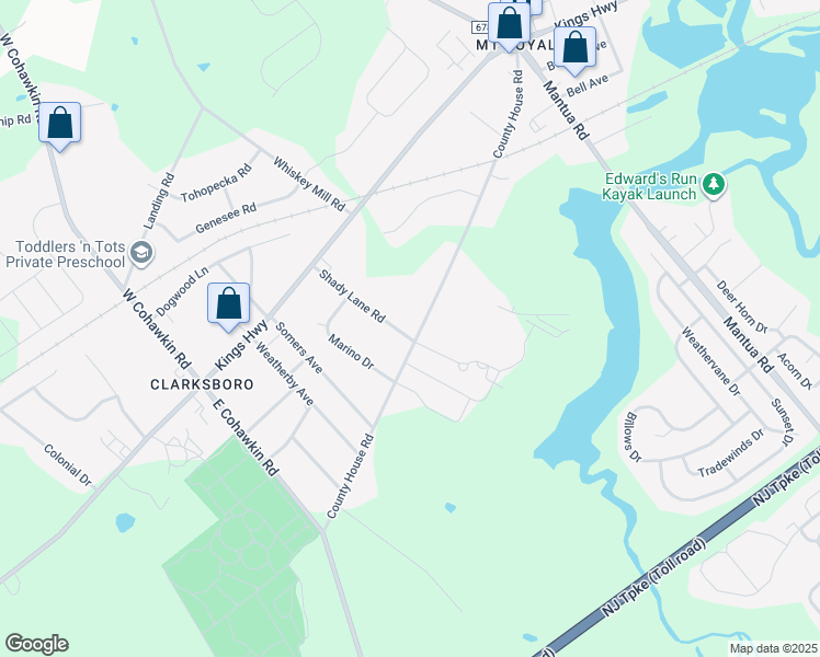 243 County House Road, Clarksboro NJ Walk Score