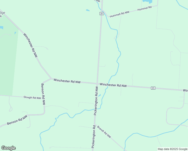 map of restaurants, bars, coffee shops, grocery stores, and more near 4735 Pickerington Road Northwest in Carroll