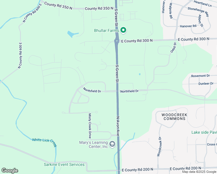 map of restaurants, bars, coffee shops, grocery stores, and more near 2665 Rothchild Place in Brownsburg