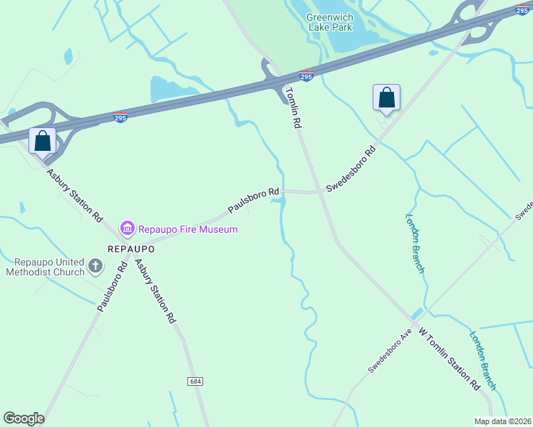 map of restaurants, bars, coffee shops, grocery stores, and more near 877 Paulsboro Road in Swedesboro