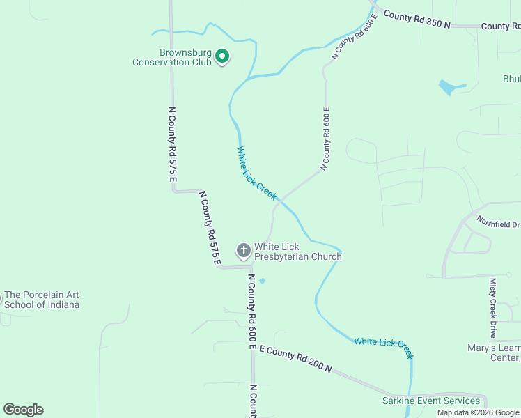 map of restaurants, bars, coffee shops, grocery stores, and more near 2680 North County Road 600 East in Danville