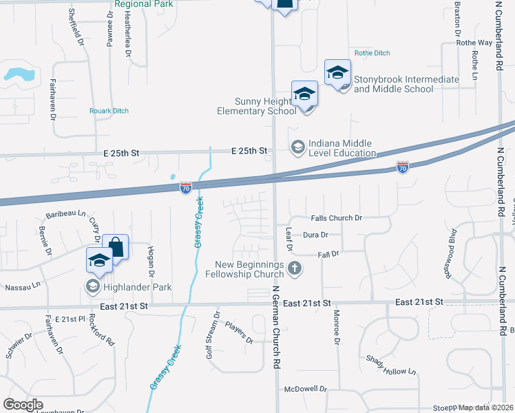map of restaurants, bars, coffee shops, grocery stores, and more near 10946 Cape Coral Lane in Indianapolis