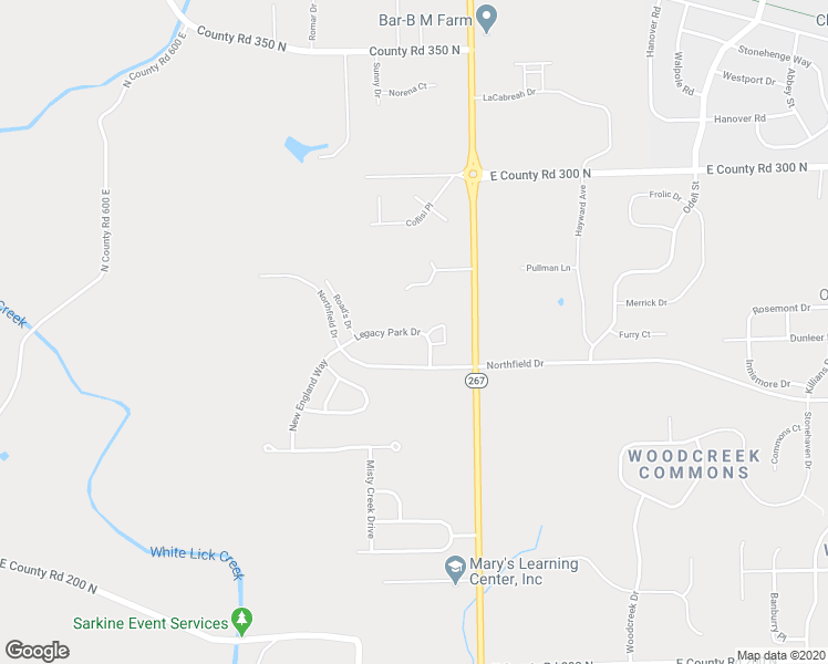 map of restaurants, bars, coffee shops, grocery stores, and more near 6818 Legacy Park Drive in Brownsburg