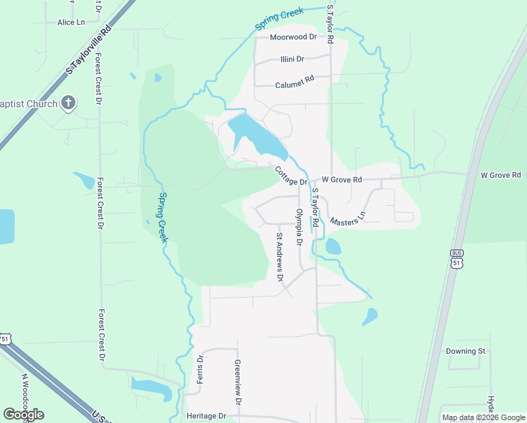 map of restaurants, bars, coffee shops, grocery stores, and more near 1601-2999 Oakmont Drive in Decatur