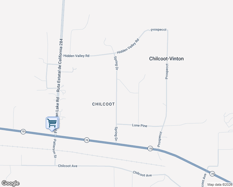 map of restaurants, bars, coffee shops, grocery stores, and more near Spring Drive in Chilcoot-Vinton