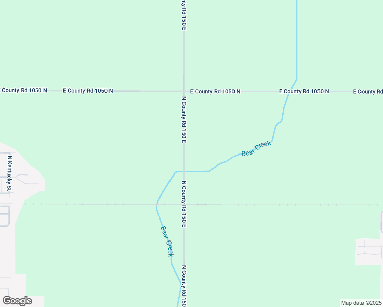 map of restaurants, bars, coffee shops, grocery stores, and more near 1025 North County Road 150 East in Atwood
