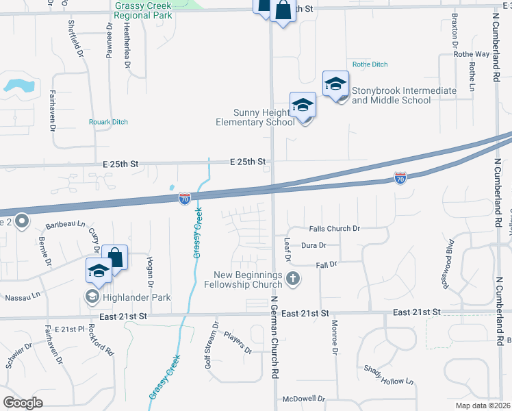 map of restaurants, bars, coffee shops, grocery stores, and more near 10946 Cape Coral Lane in Indianapolis