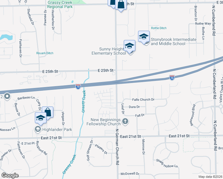 map of restaurants, bars, coffee shops, grocery stores, and more near 10946 Cape Coral Ln in Indianapolis