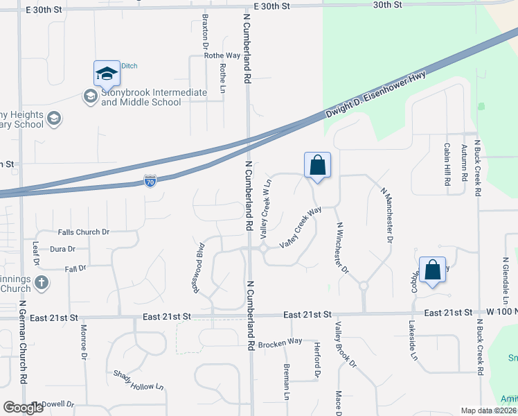 map of restaurants, bars, coffee shops, grocery stores, and more near 11645 Ross Common Drive in Indianapolis