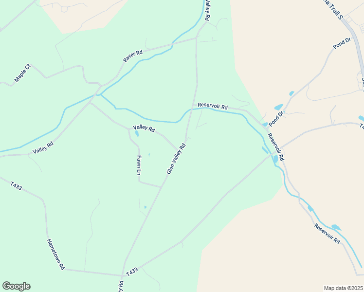 map of restaurants, bars, coffee shops, grocery stores, and more near 11522 Glen Valley Road in Glen Rock