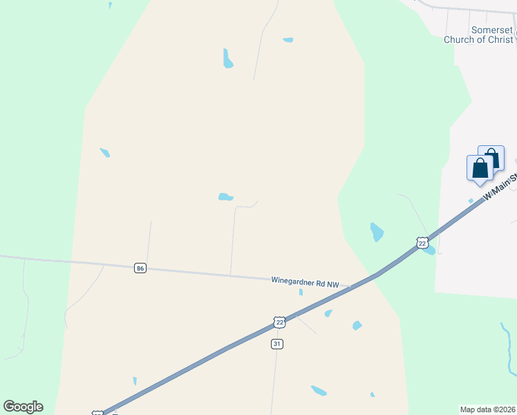 map of restaurants, bars, coffee shops, grocery stores, and more near 3924 Winegardner Road Northwest in Somerset