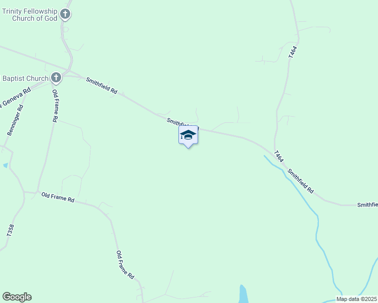 map of restaurants, bars, coffee shops, grocery stores, and more near in Smithfield