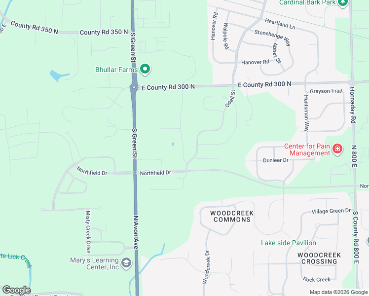 map of restaurants, bars, coffee shops, grocery stores, and more near 2715 Hayward Avenue in Brownsburg
