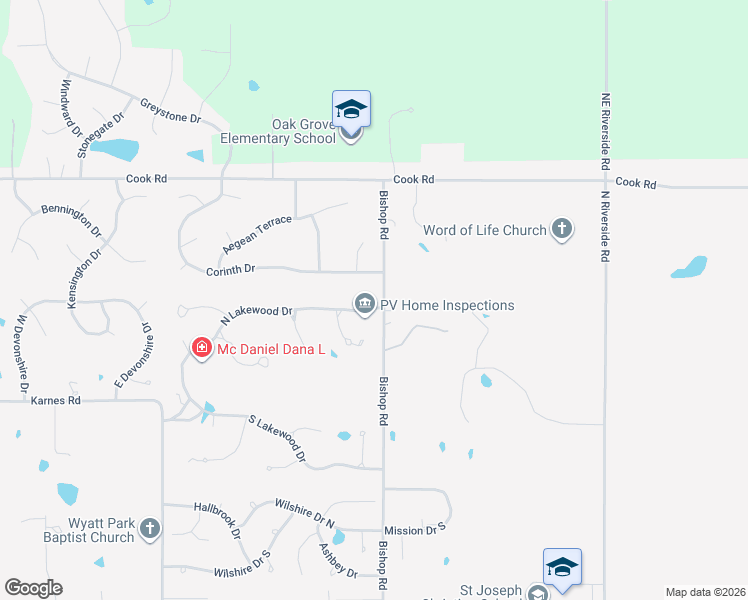map of restaurants, bars, coffee shops, grocery stores, and more near 4907 North Lakewood Drive in Saint Joseph