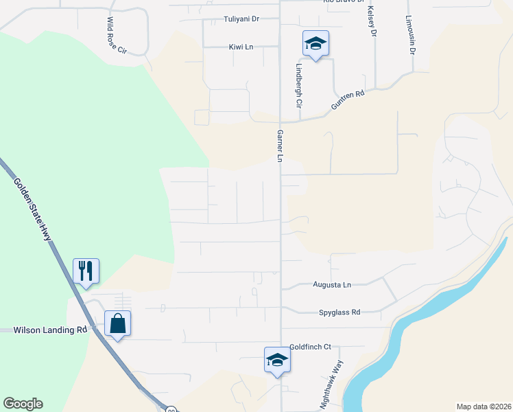 map of restaurants, bars, coffee shops, grocery stores, and more near 13831 Comice Court in Chico