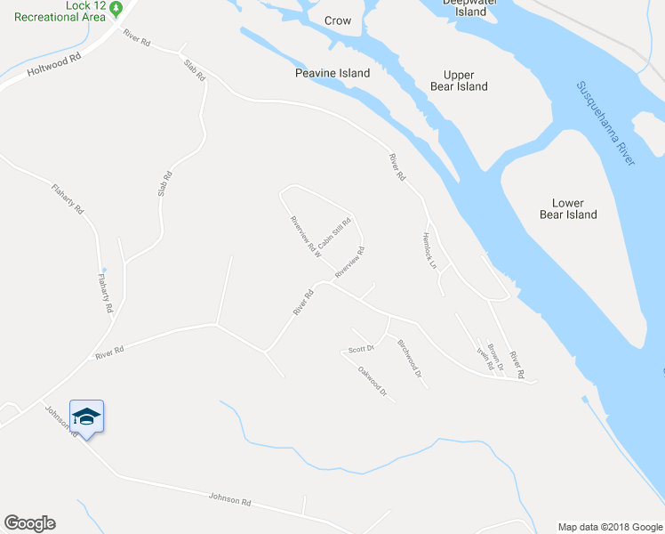 map of restaurants, bars, coffee shops, grocery stores, and more near 14 Riverview Road West in Delta