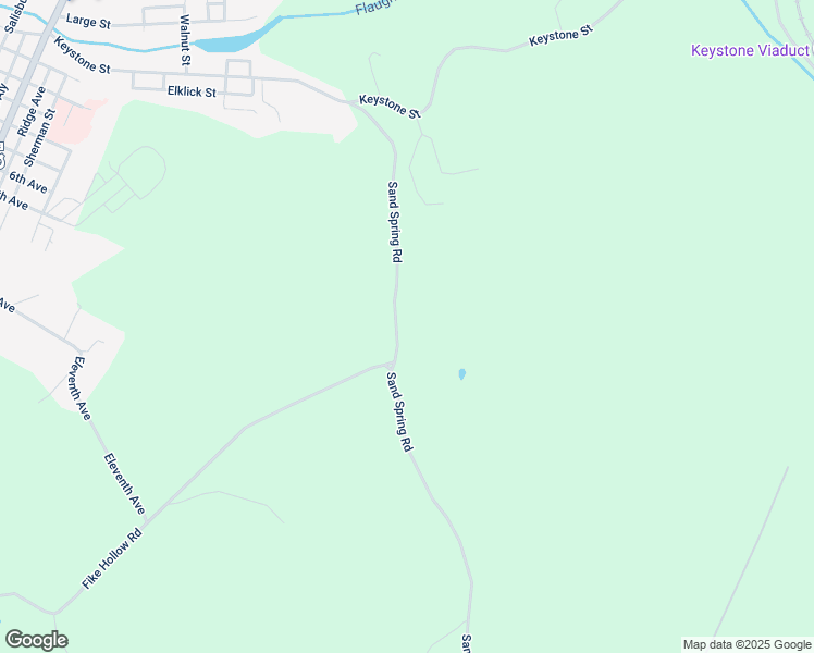 map of restaurants, bars, coffee shops, grocery stores, and more near 687 Sand Spring Road in Meyersdale