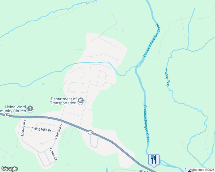 map of restaurants, bars, coffee shops, grocery stores, and more near in Greencastle