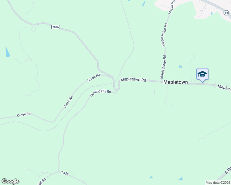 map of restaurants, bars, coffee shops, grocery stores, and more near State Route 2029 in Greene County