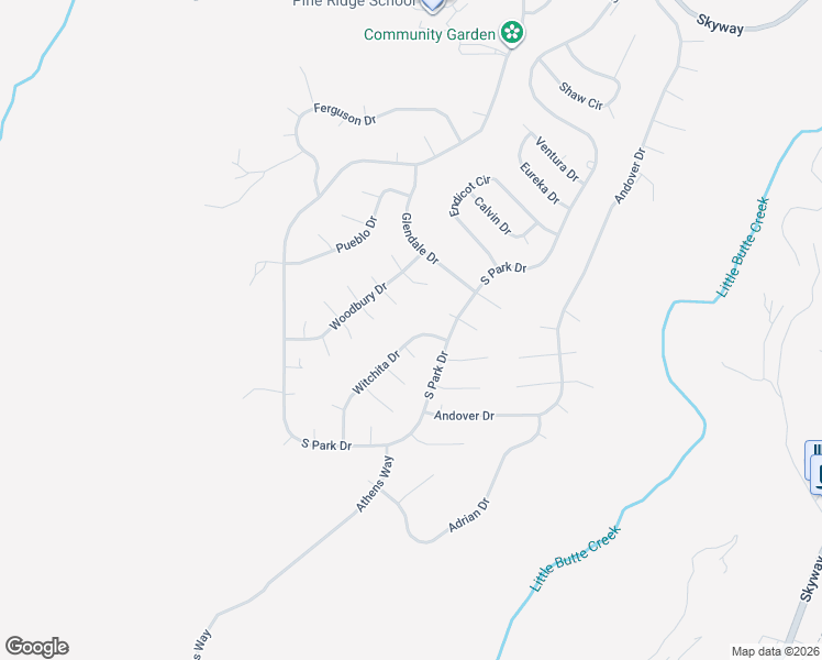 map of restaurants, bars, coffee shops, grocery stores, and more near 13581 Witchita Drive in Magalia