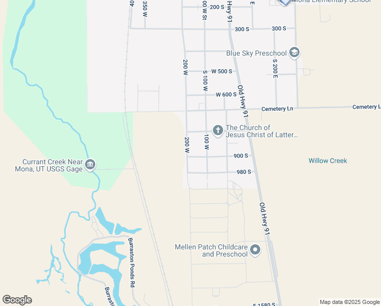map of restaurants, bars, coffee shops, grocery stores, and more near 877 South 200 West in Mona