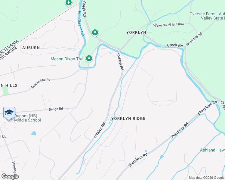 map of restaurants, bars, coffee shops, grocery stores, and more near 1101 Yorklyn Road in Hockessin