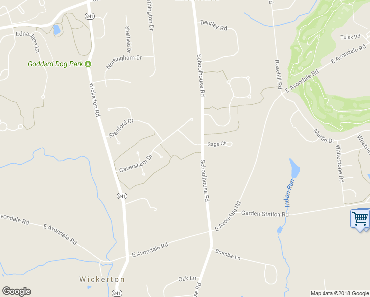 map of restaurants, bars, coffee shops, grocery stores, and more near 9 McKean Circle in West Grove