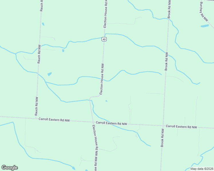 map of restaurants, bars, coffee shops, grocery stores, and more near 5386 Election House Road Northwest in Carroll