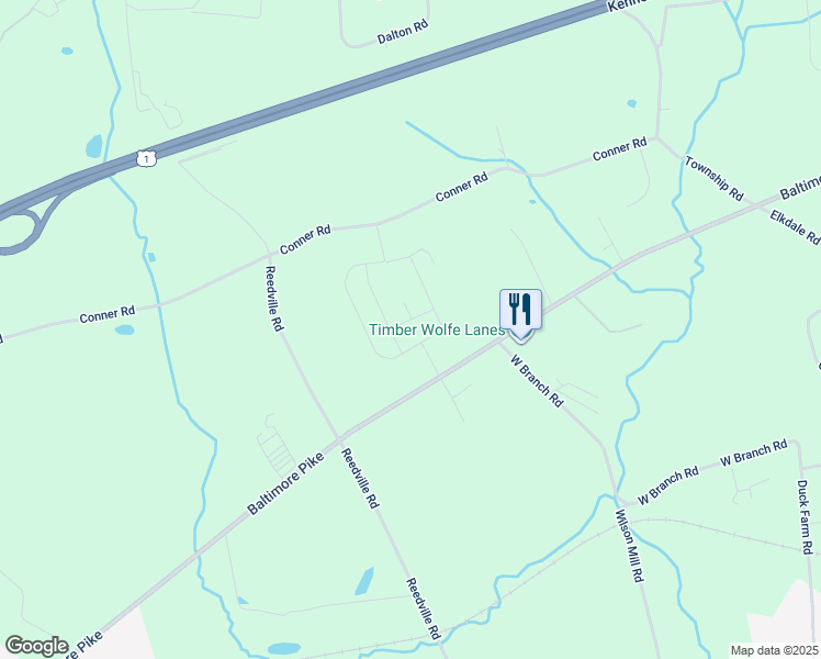 map of restaurants, bars, coffee shops, grocery stores, and more near 330 Conner Road in Oxford