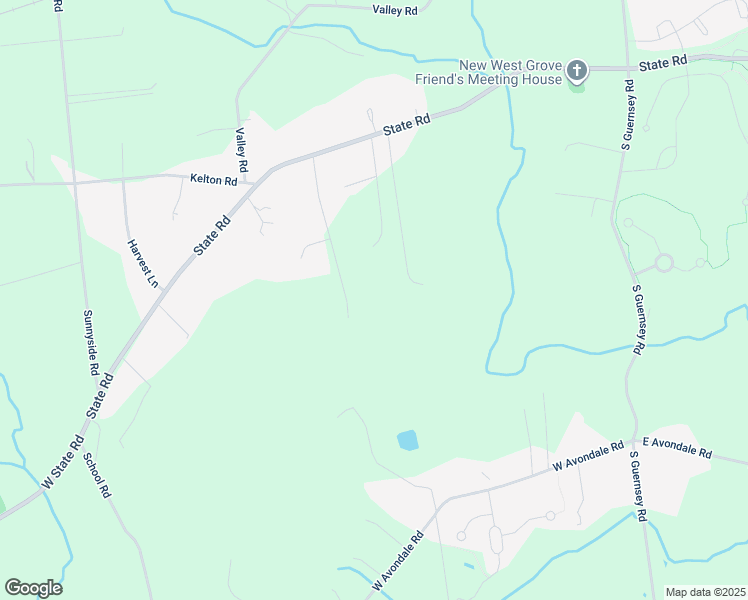 map of restaurants, bars, coffee shops, grocery stores, and more near 366 Hipkins Road in West Grove