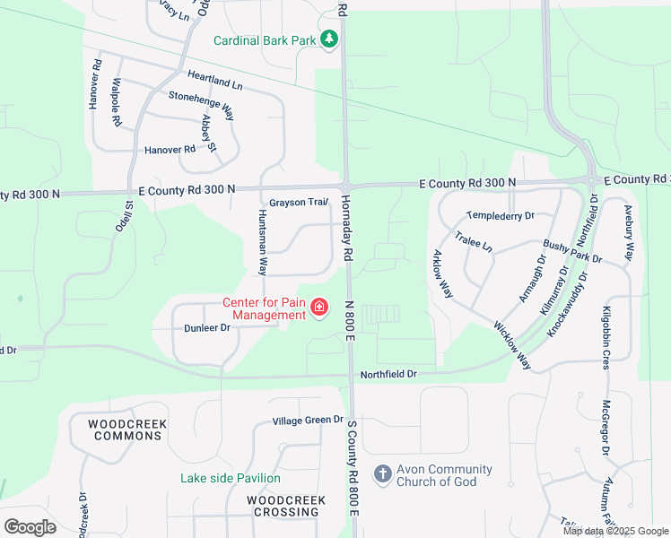 map of restaurants, bars, coffee shops, grocery stores, and more near 967 Farmington Trail in Brownsburg