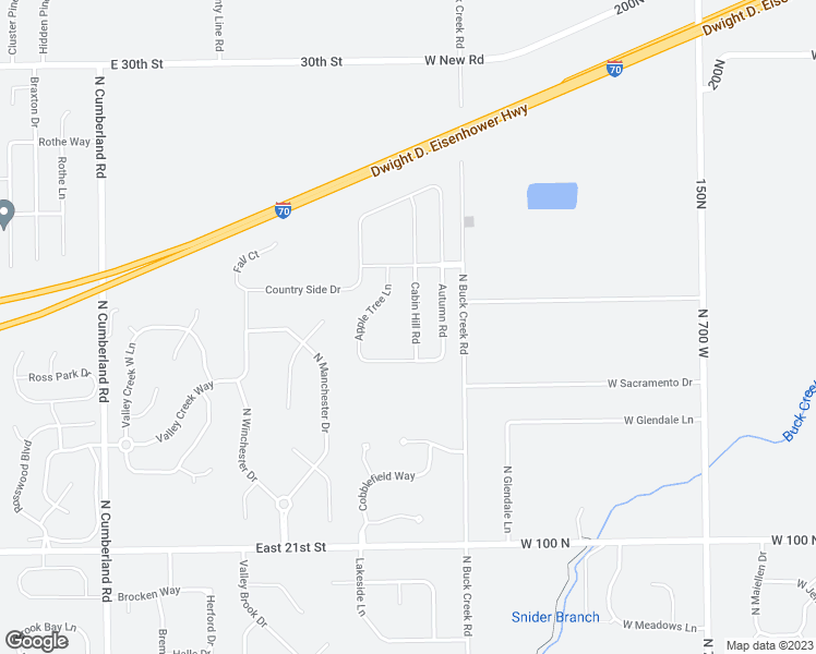 map of restaurants, bars, coffee shops, grocery stores, and more near 2472 Cabin Hill Road in Indianapolis