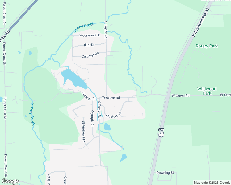 map of restaurants, bars, coffee shops, grocery stores, and more near 1376-1404 West Grove Road in Decatur