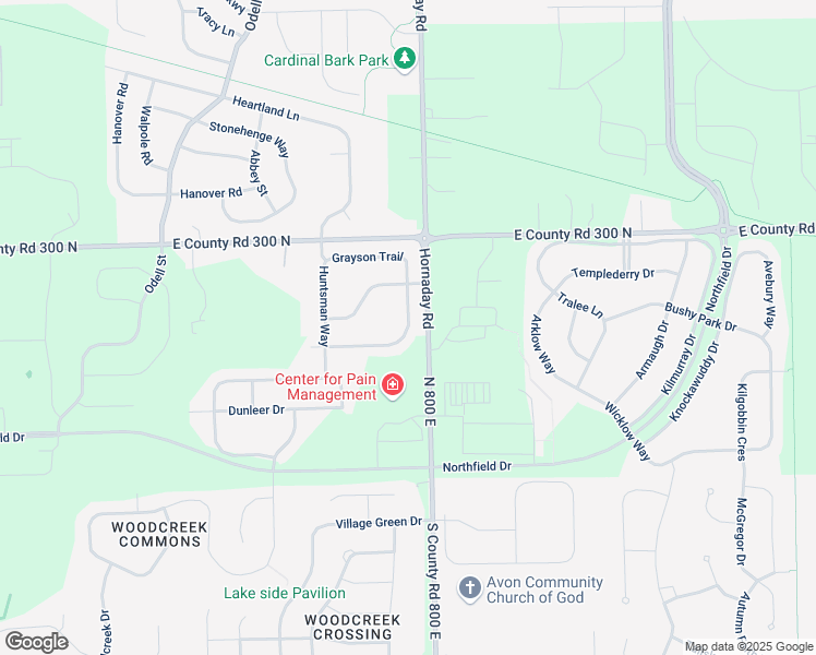 map of restaurants, bars, coffee shops, grocery stores, and more near 967 Farmington Trail in Brownsburg