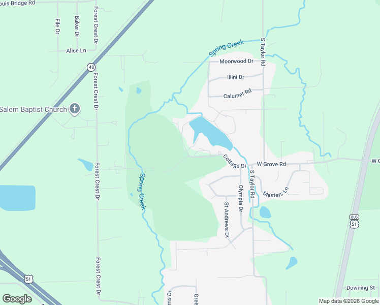 map of restaurants, bars, coffee shops, grocery stores, and more near 51-65 Southside Country Club Rd in Decatur