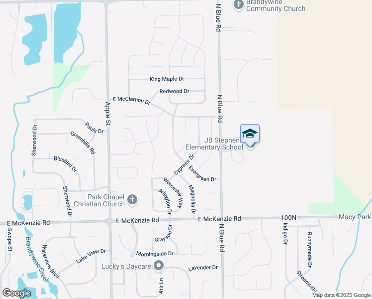 map of restaurants, bars, coffee shops, grocery stores, and more near 1341 Palm Court in Greenfield