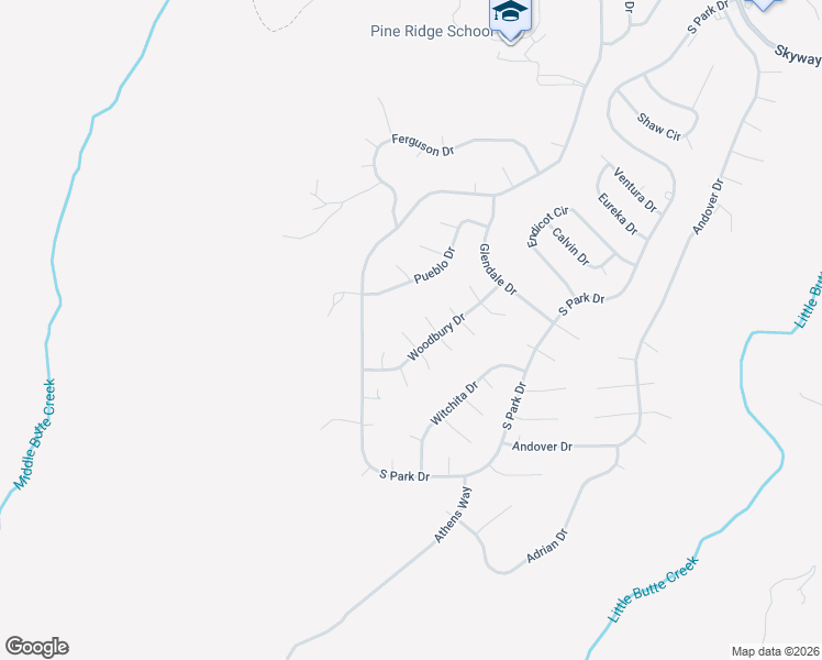 map of restaurants, bars, coffee shops, grocery stores, and more near 13620 Lander Court in Magalia
