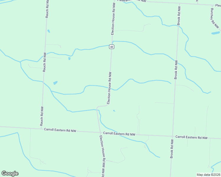 map of restaurants, bars, coffee shops, grocery stores, and more near 5386 Election House Road Northwest in Carroll