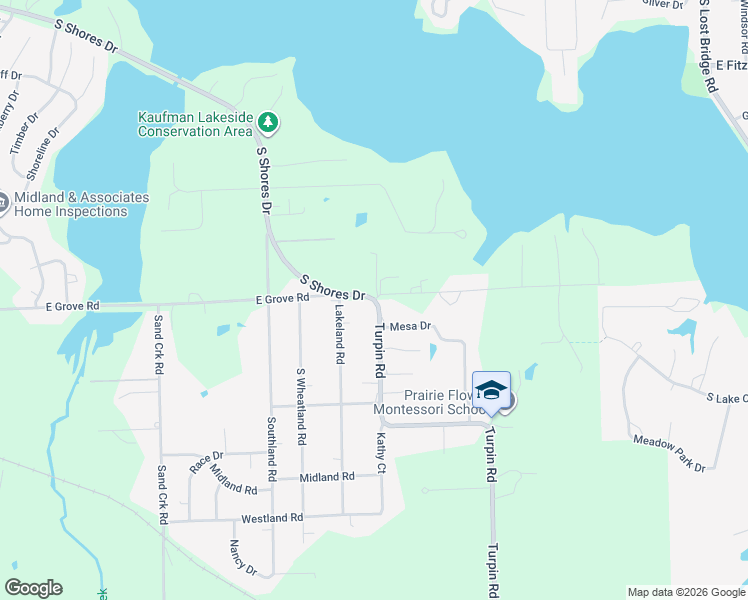 map of restaurants, bars, coffee shops, grocery stores, and more near 2320 South Shores Drive in Decatur