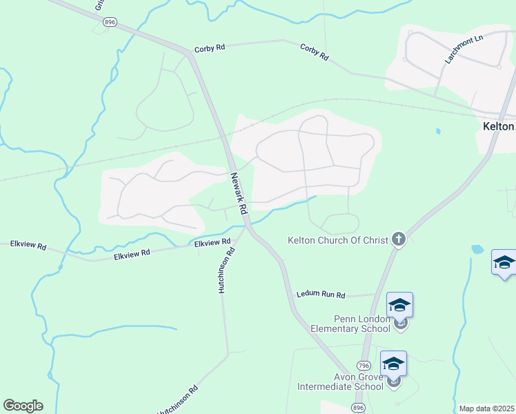 map of restaurants, bars, coffee shops, grocery stores, and more near 102 Reynolds Lane in West Grove
