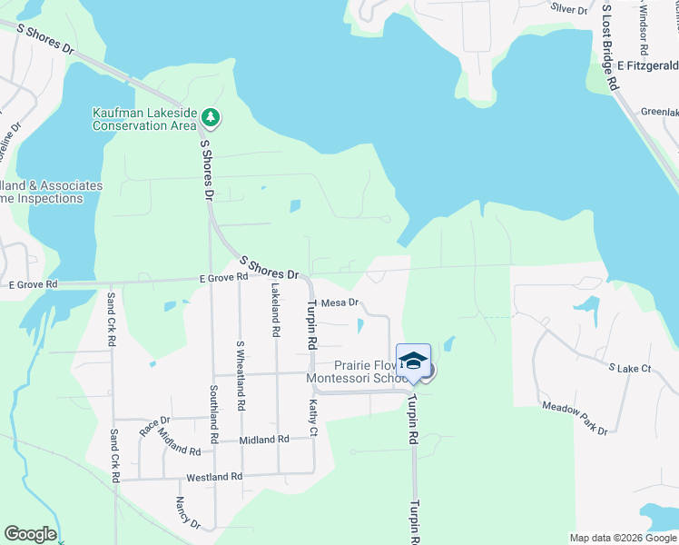 map of restaurants, bars, coffee shops, grocery stores, and more near 2320-2430 South Shores Drive in Decatur