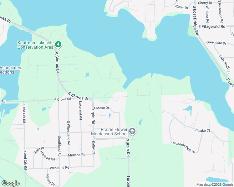 map of restaurants, bars, coffee shops, grocery stores, and more near 2330 South Shores Drive in Decatur