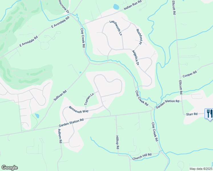 map of restaurants, bars, coffee shops, grocery stores, and more near 24 Sullivan Chase Drive in Avondale