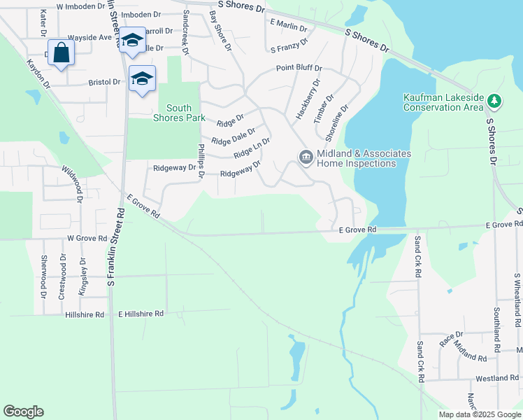 map of restaurants, bars, coffee shops, grocery stores, and more near Sundale Drive in Decatur