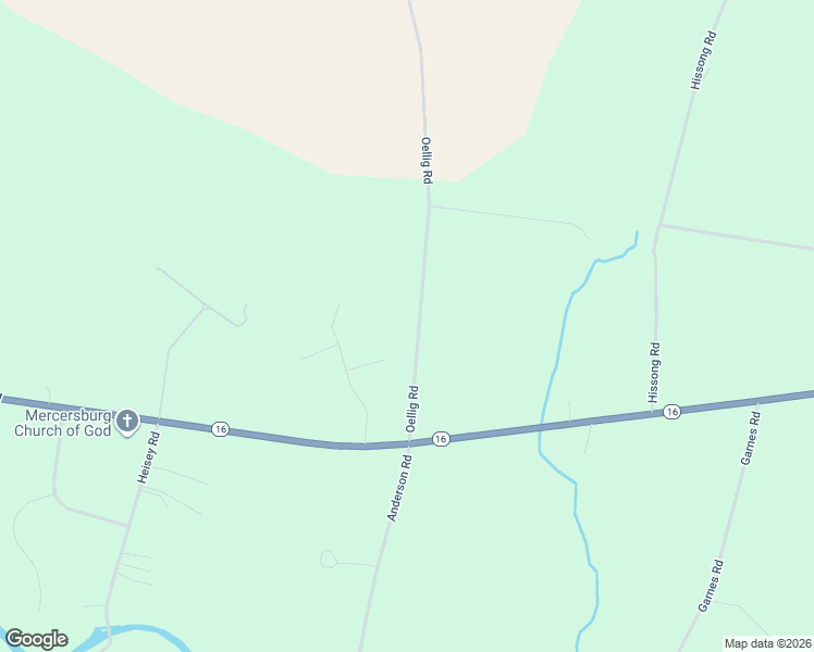 map of restaurants, bars, coffee shops, grocery stores, and more near 8801 Oellig Road in Mercersburg