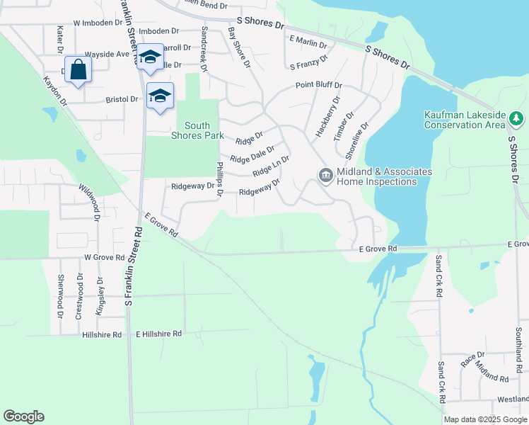 map of restaurants, bars, coffee shops, grocery stores, and more near Sundale Drive in Decatur
