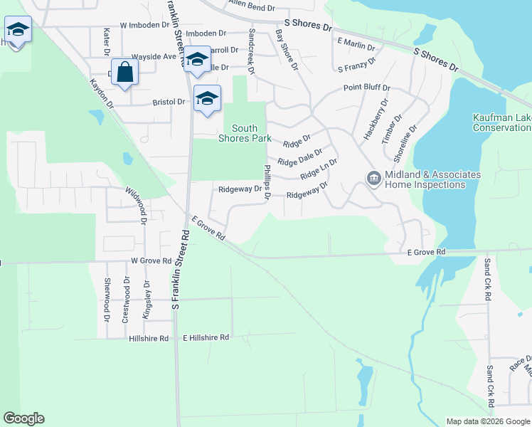 map of restaurants, bars, coffee shops, grocery stores, and more near 81 Phillips Drive in Decatur