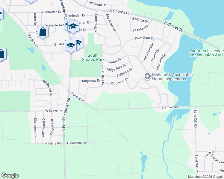 map of restaurants, bars, coffee shops, grocery stores, and more near 73-81 Ridgeway Drive in Decatur